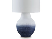 Dashland - Metal Table Lamp - White / Navy