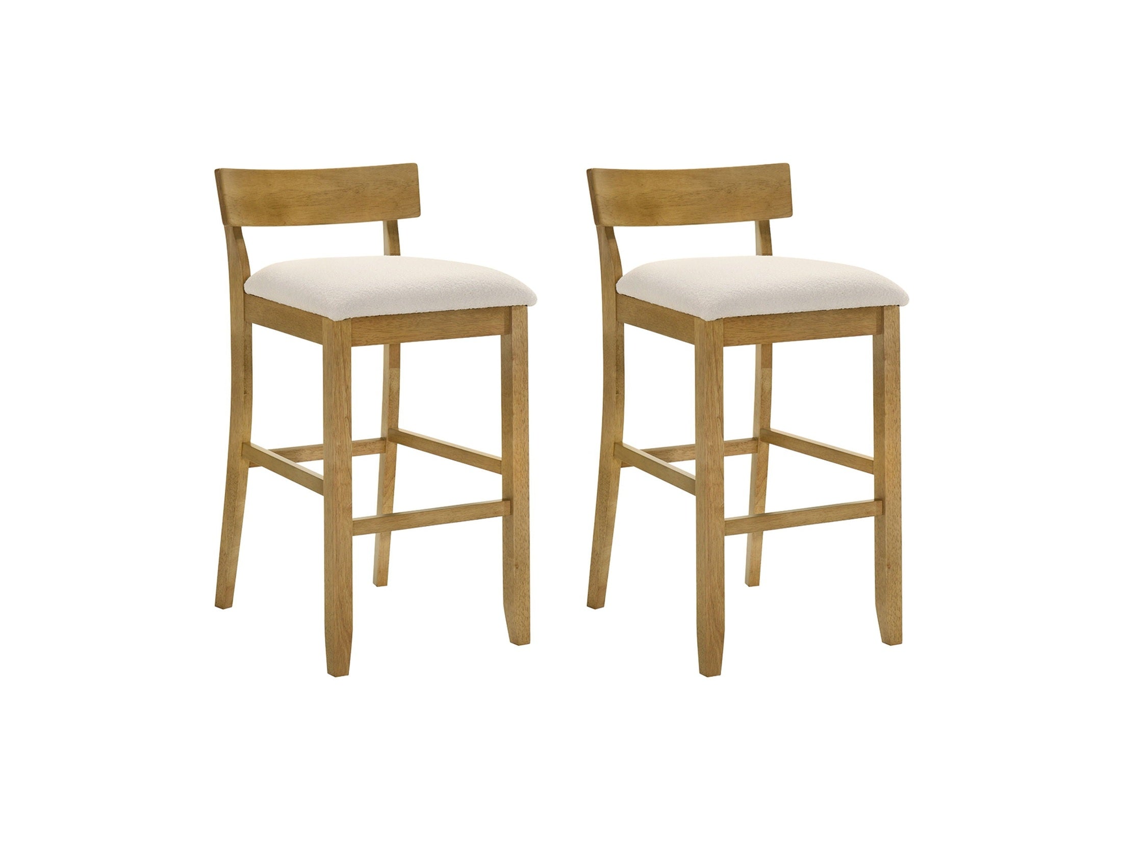 Merie - Modern Transitional Wood Bar Height Kitchen Bar Stool