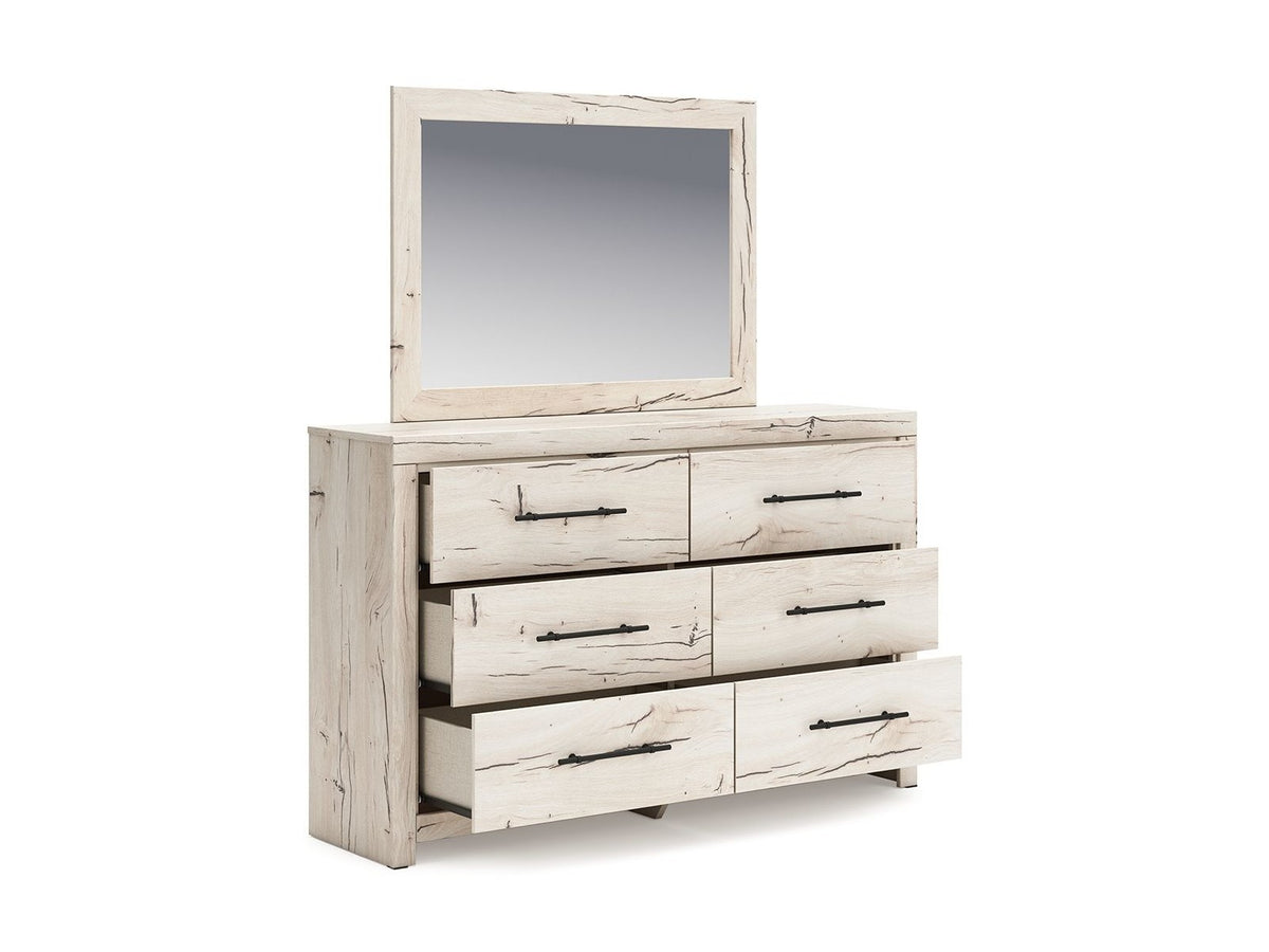 Lawroy - Dresser And Mirror - Light Natural
