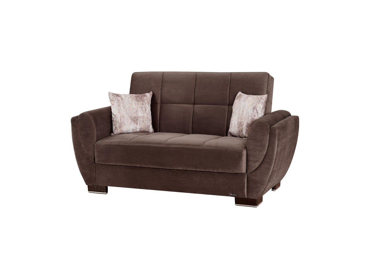 Ottomanson Armada Air - Upholstered Convertible Loveseat With Storage - Microfiber