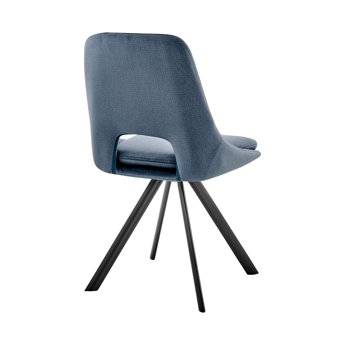 Lexi - Dining Room Accent Chair (Set of 4) - Blue Velvet / Black