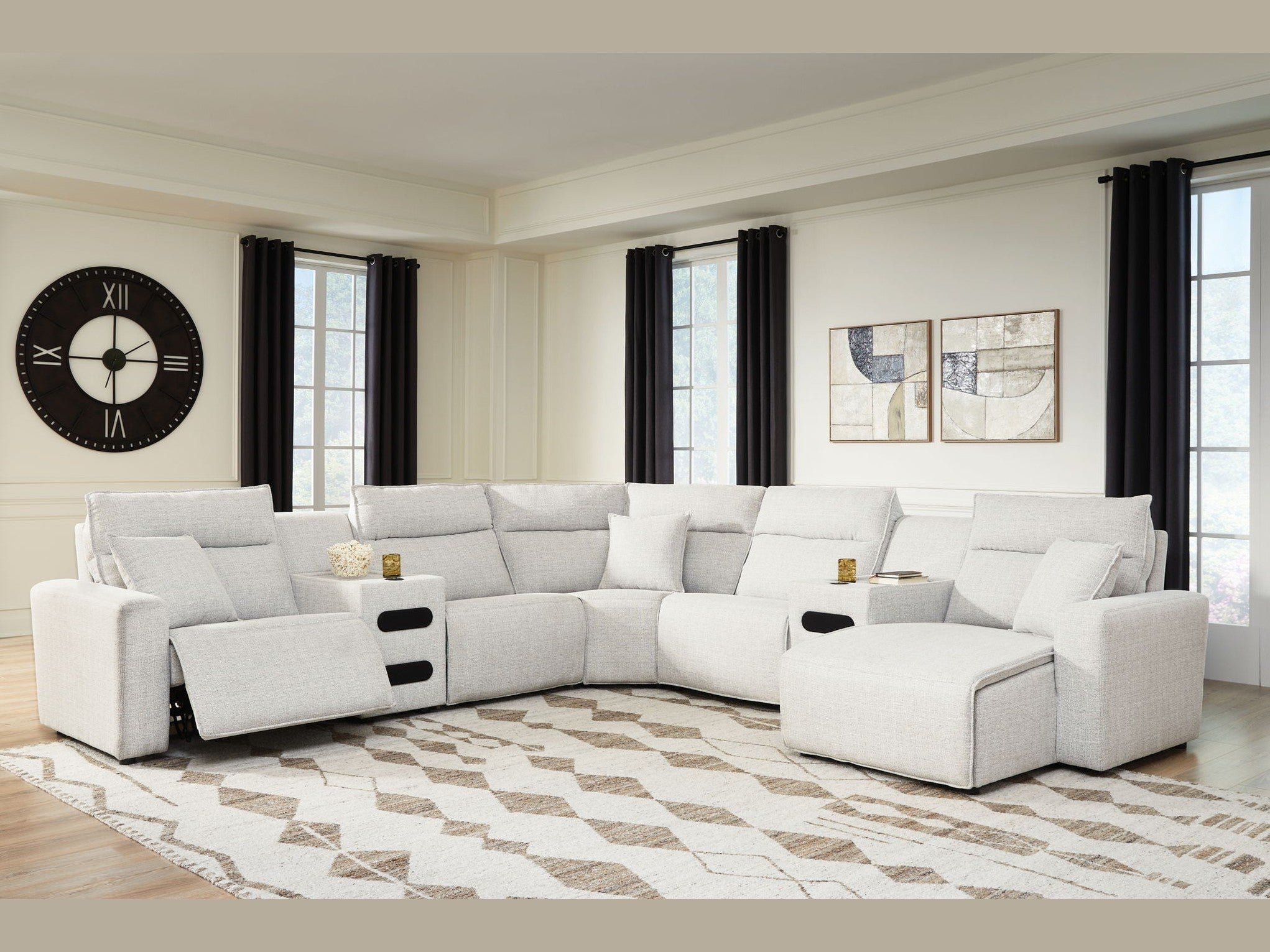 Modmax II - Reclining Sectional - Stone