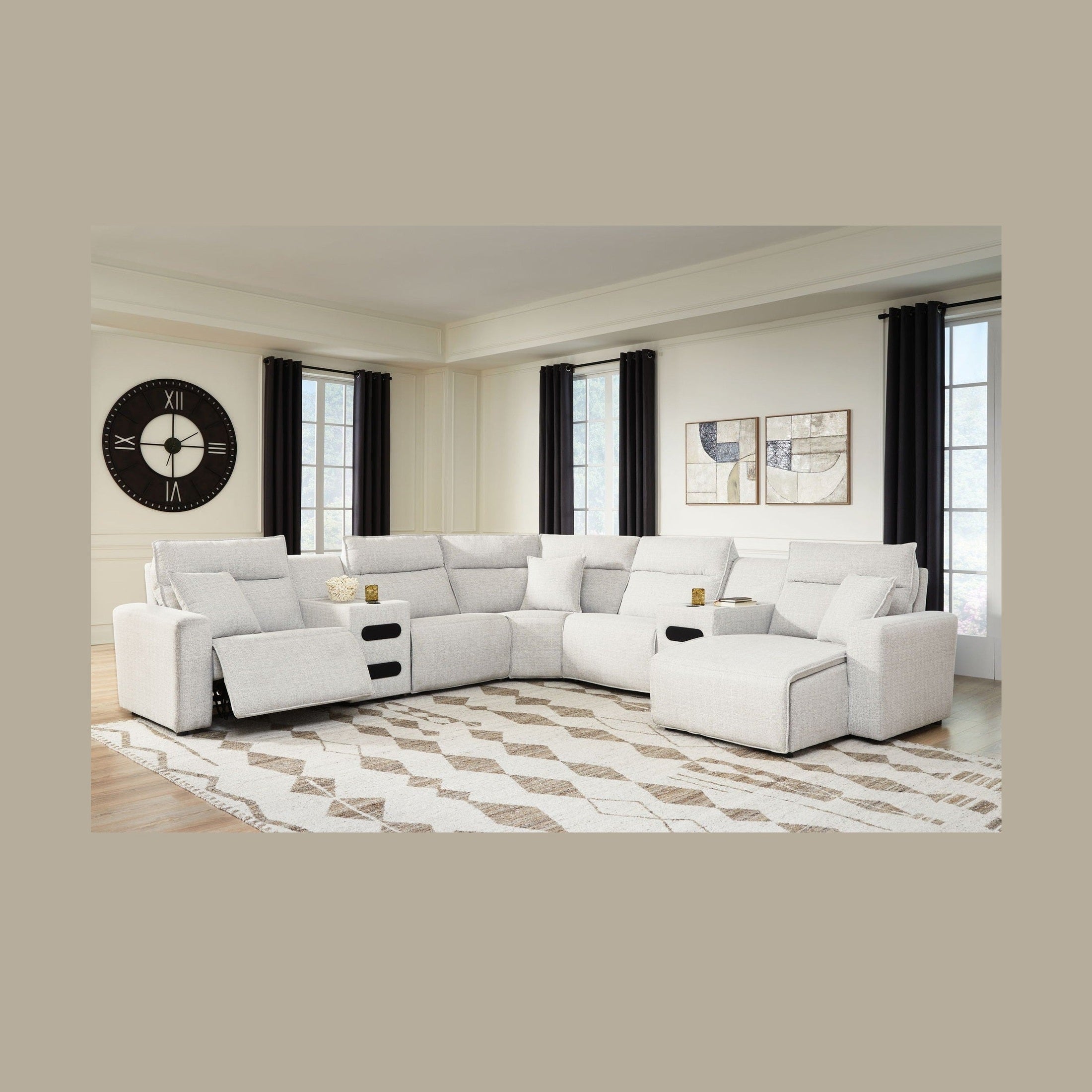 Modmax II - Reclining Sectional - Stone