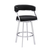 Saturn - Counter Height Bar Stool - Brushed Stainless Steel