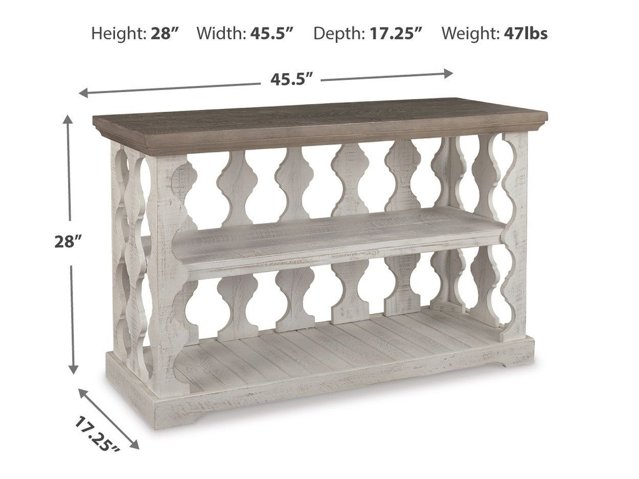 Havalance - Console Sofa Table - Gray / White
