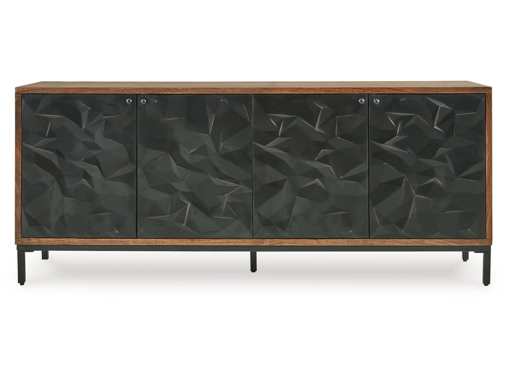 Dorannby - Accent Cabinet - Black / Brown