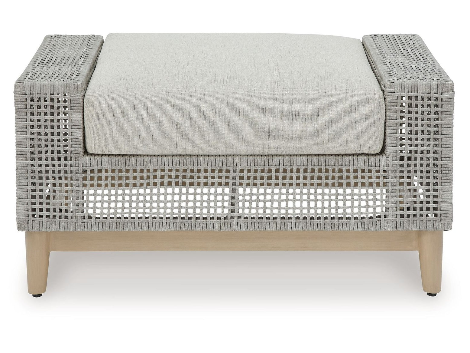 Seton Creek - Ottoman With Cushion - Gray