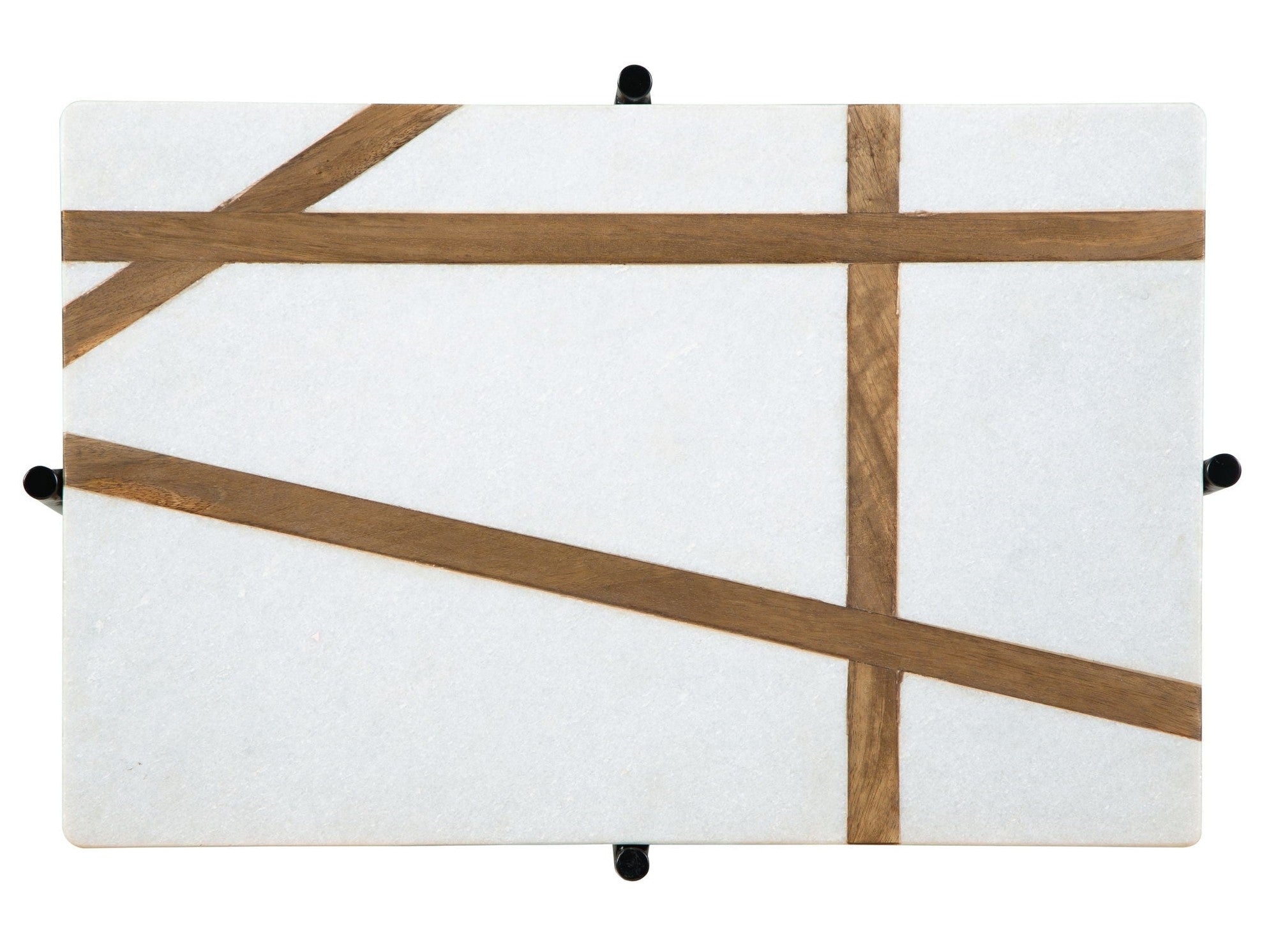 Braxmore - Accent Table - White / Light Brown