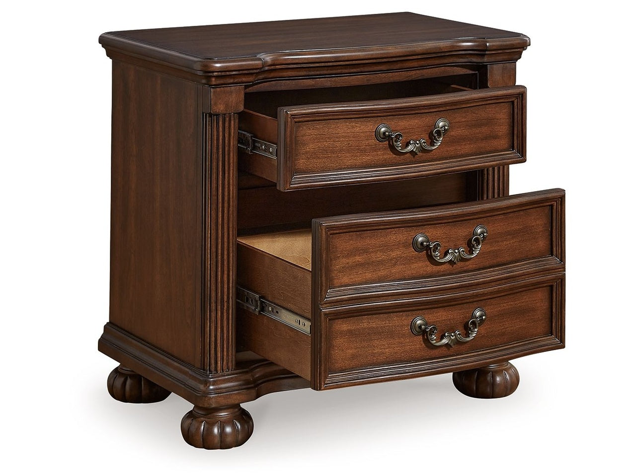 Lavinton - Three Drawer Night Stand - Brown