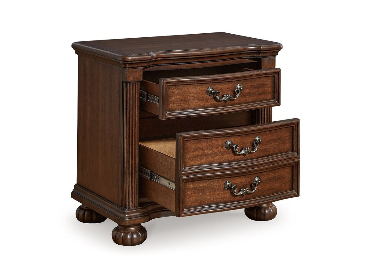 Lavinton - Three Drawer Night Stand - Brown