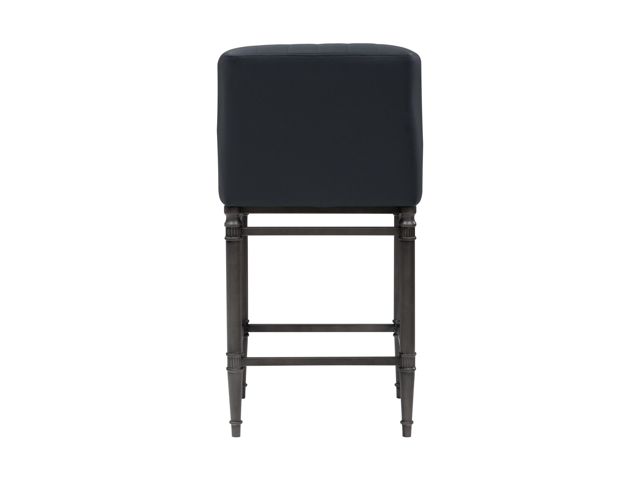 Marvin - Steel Frame Faux Leather Upholstered Counter Height Barstool