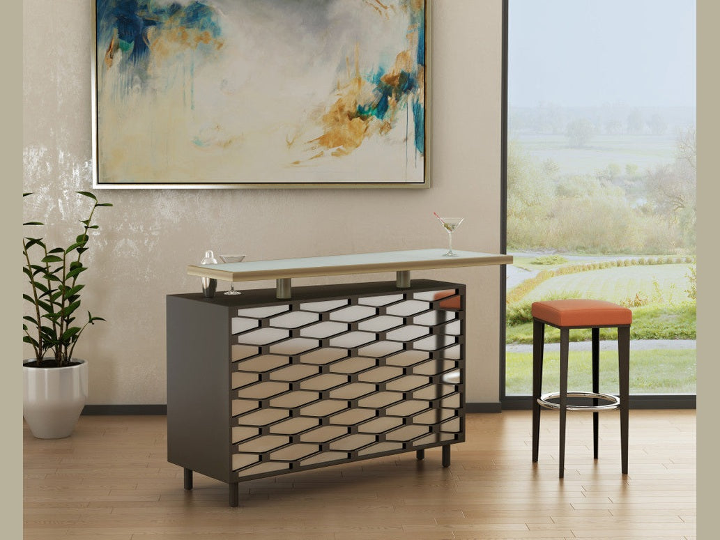 Elite Modern Gus Bar Stool with Square Seat