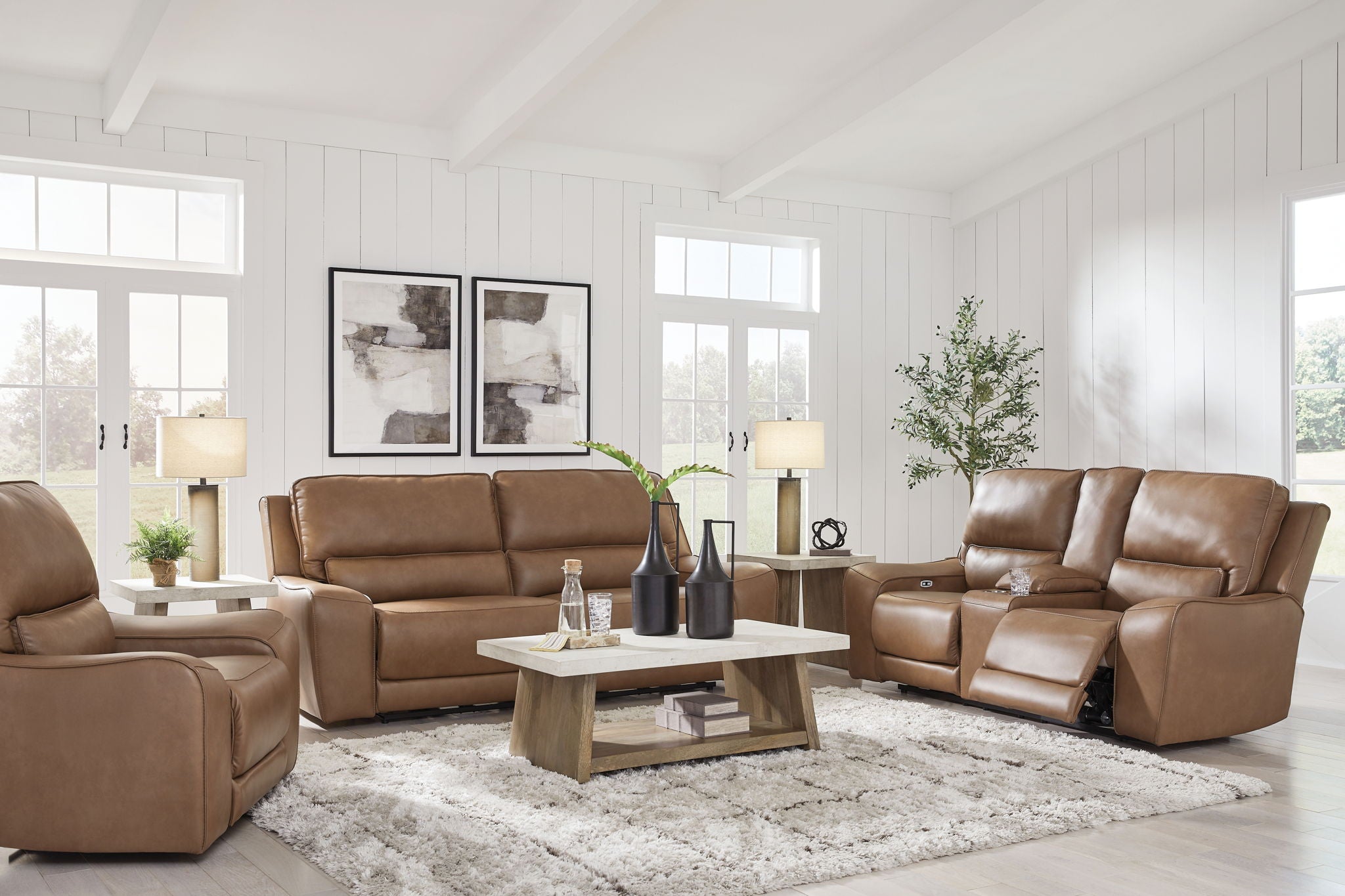 Silverbrooke - Power Reclining Sofa Set