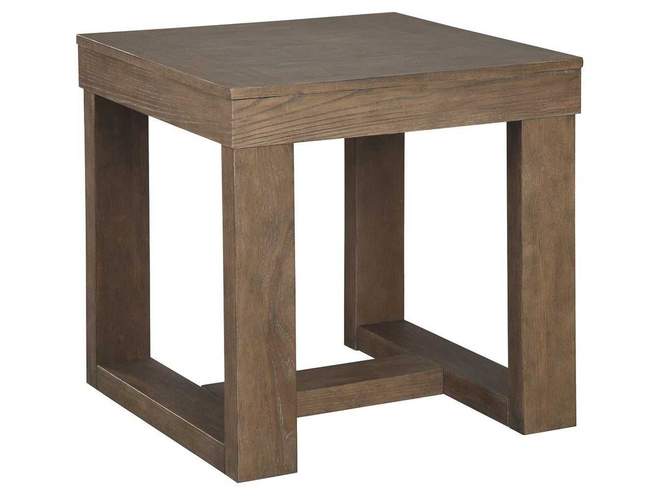 Cariton - Square End Table - Gray