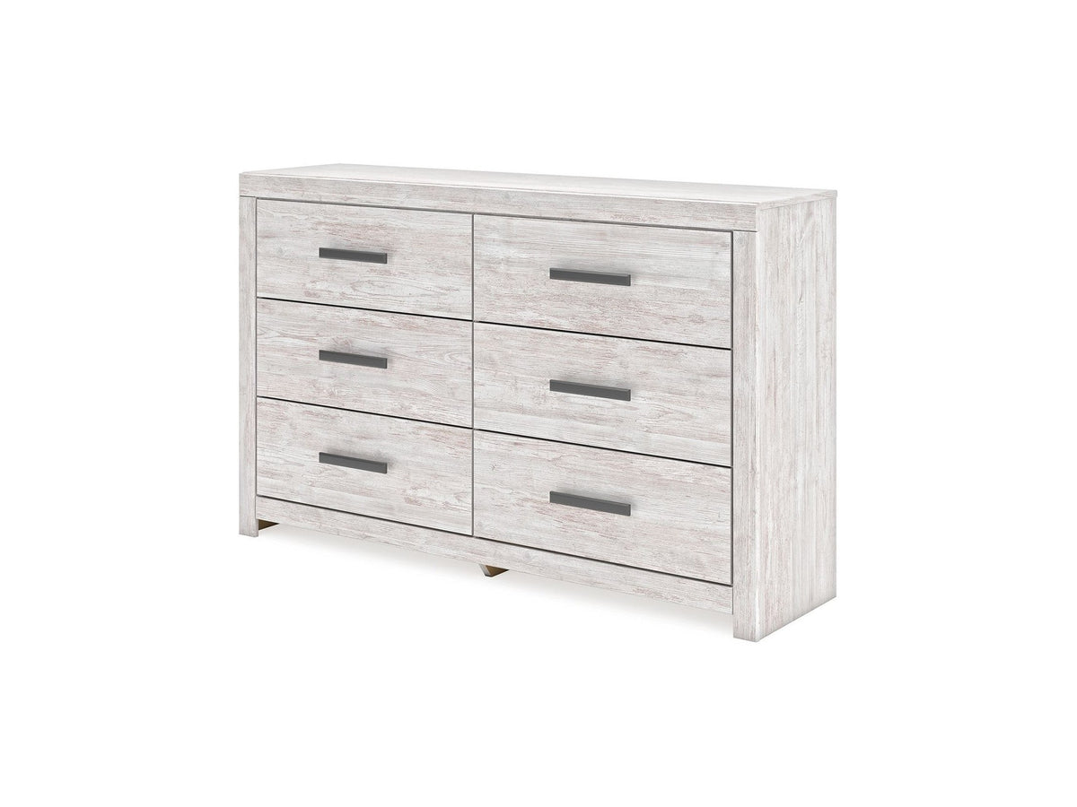 Cayboni - Six Drawer Dresser - Whitewash