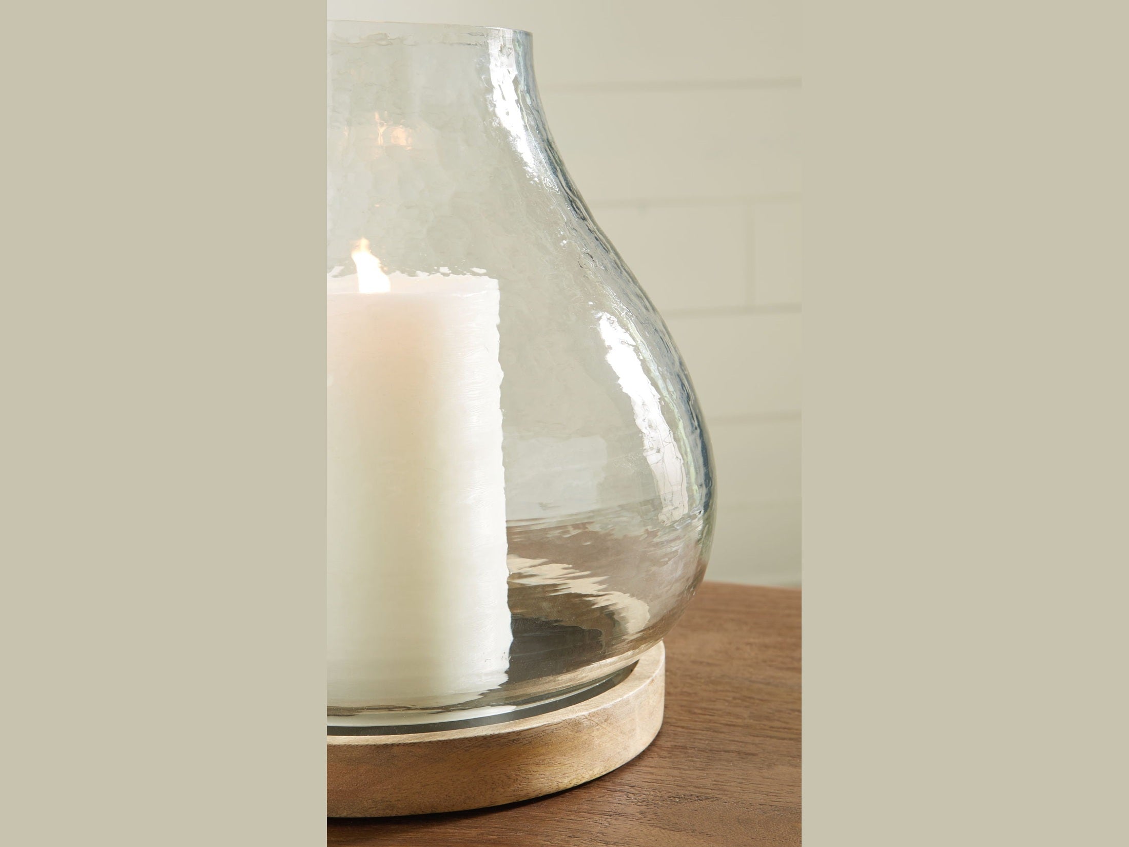 Adalisen - Candle Holder - Clear / Brown