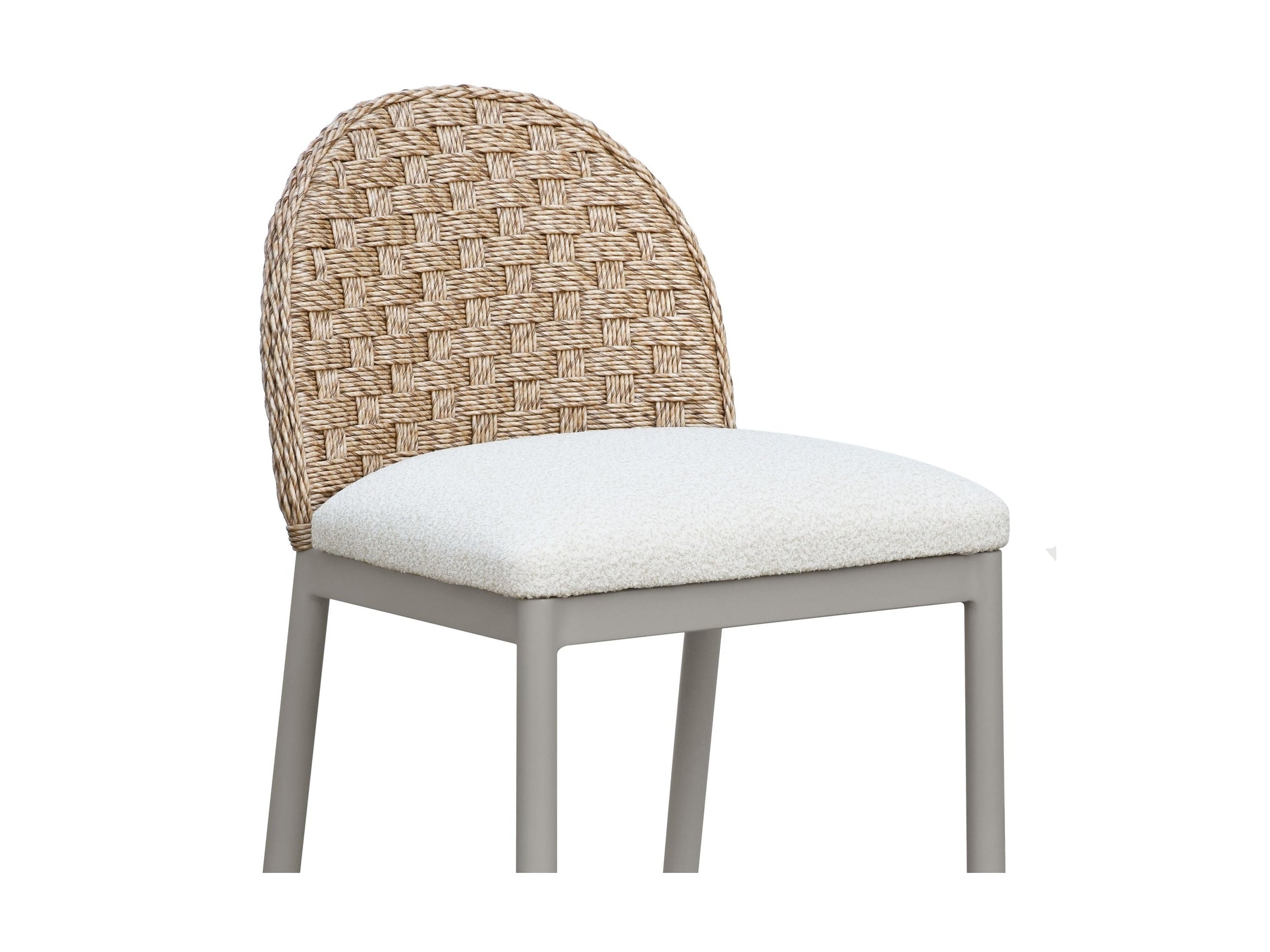 Kobalt - Counter Height Outdoor Barstool - Ivory