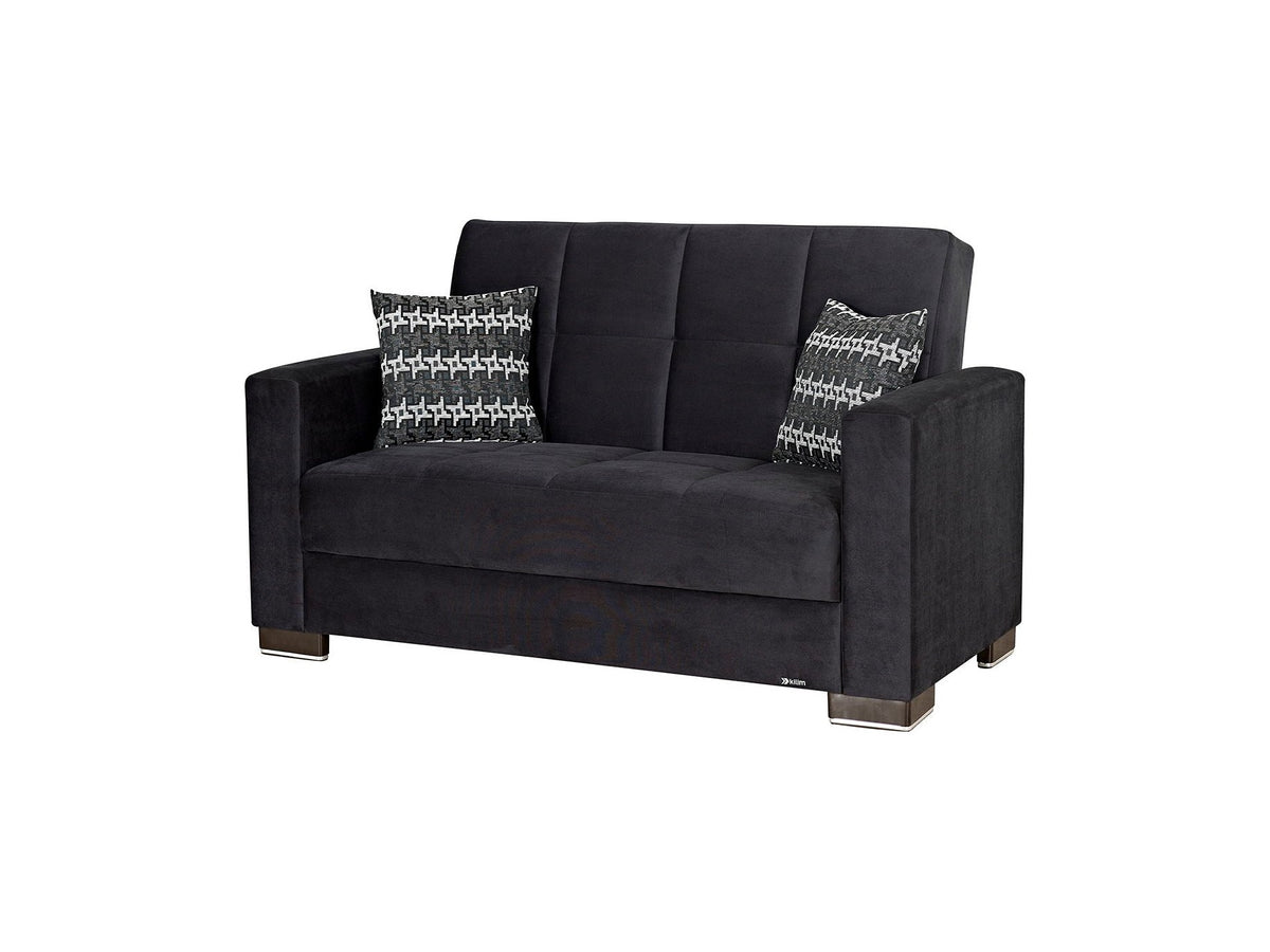 Ottomanson Armada - Upholstered Convertible Loveseat With Storage - Microfiber