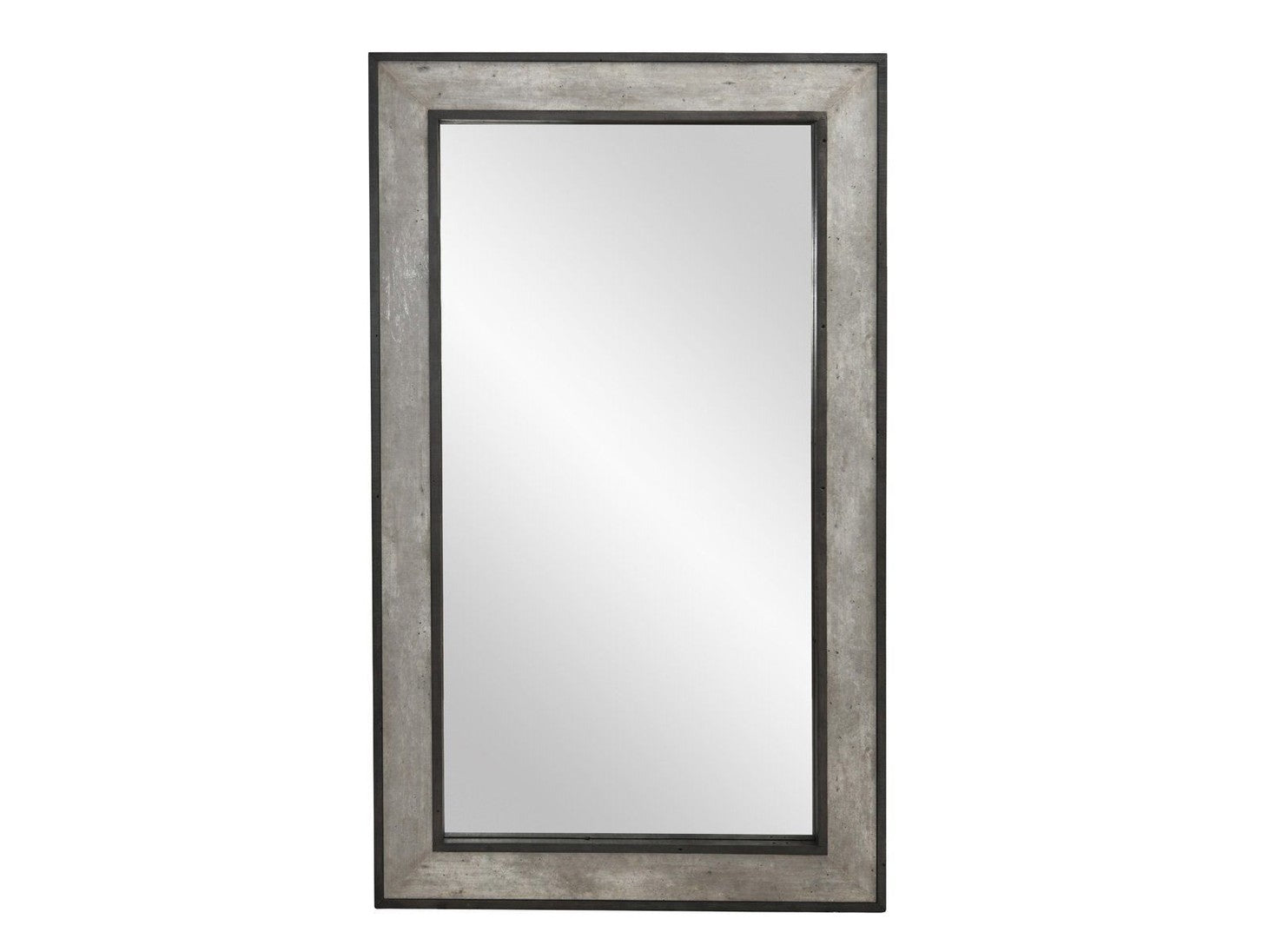 Webster - Floor Mirror - Weathered Cement