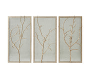 Theodore Alexander Silver Hawthorn Trio Wall Mirror
