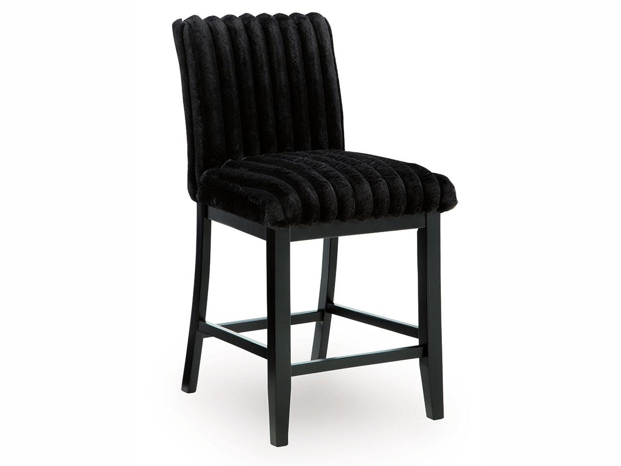 Lilyberg - Upholstered Barstool (Set of 2) - Black