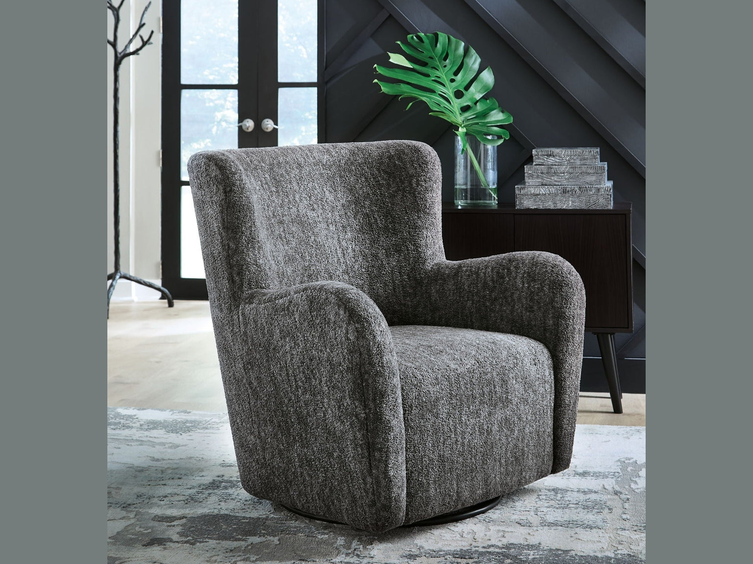 Rowenburg - Swivel Glider Accent Chair