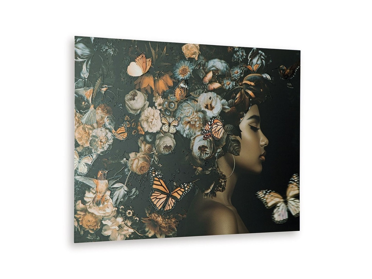 Valfer - Wall Art - Orange / Black / White