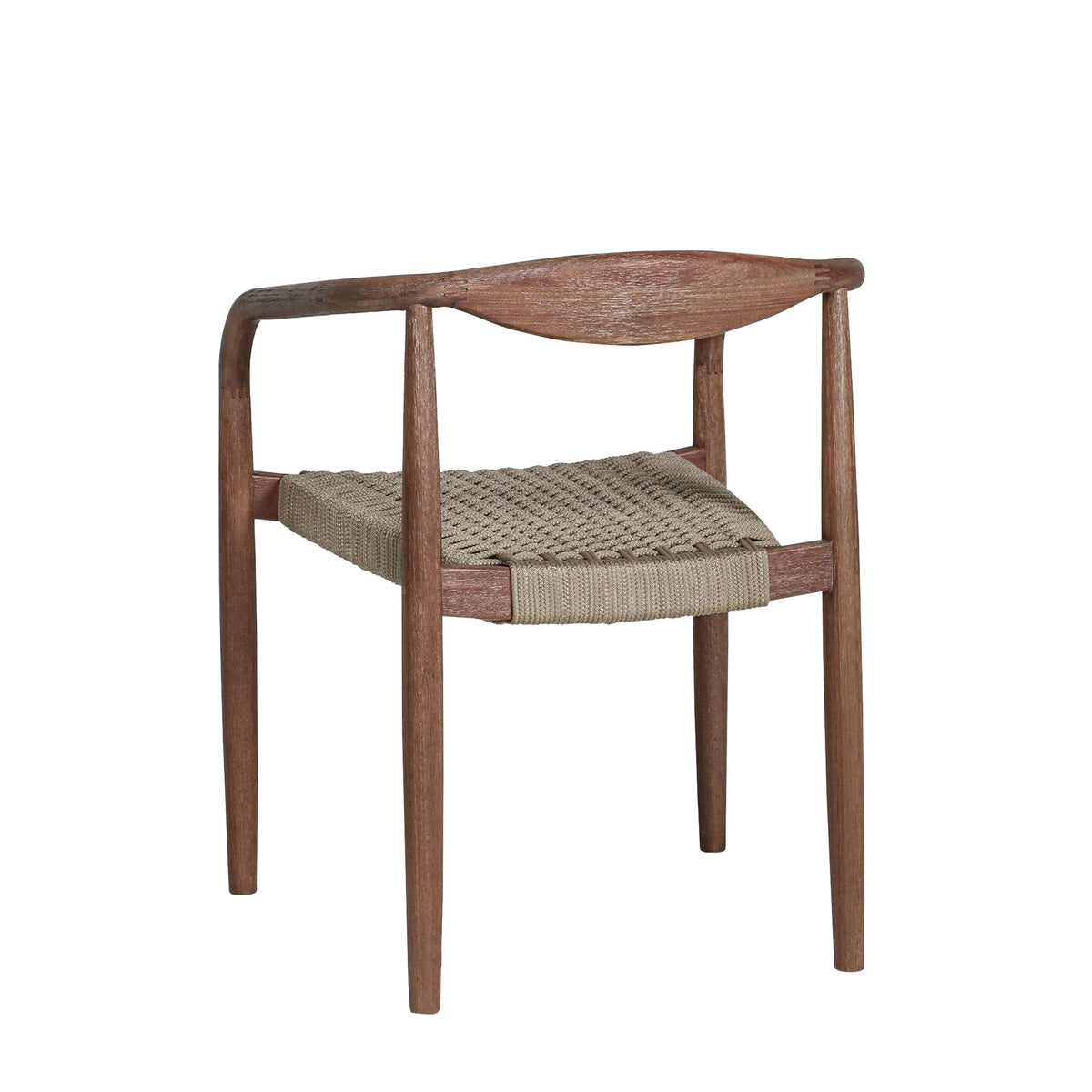 Cove - Eucalyptus & Rope 5-Piece Outdoor Dining Set - Brown & Almond milk
