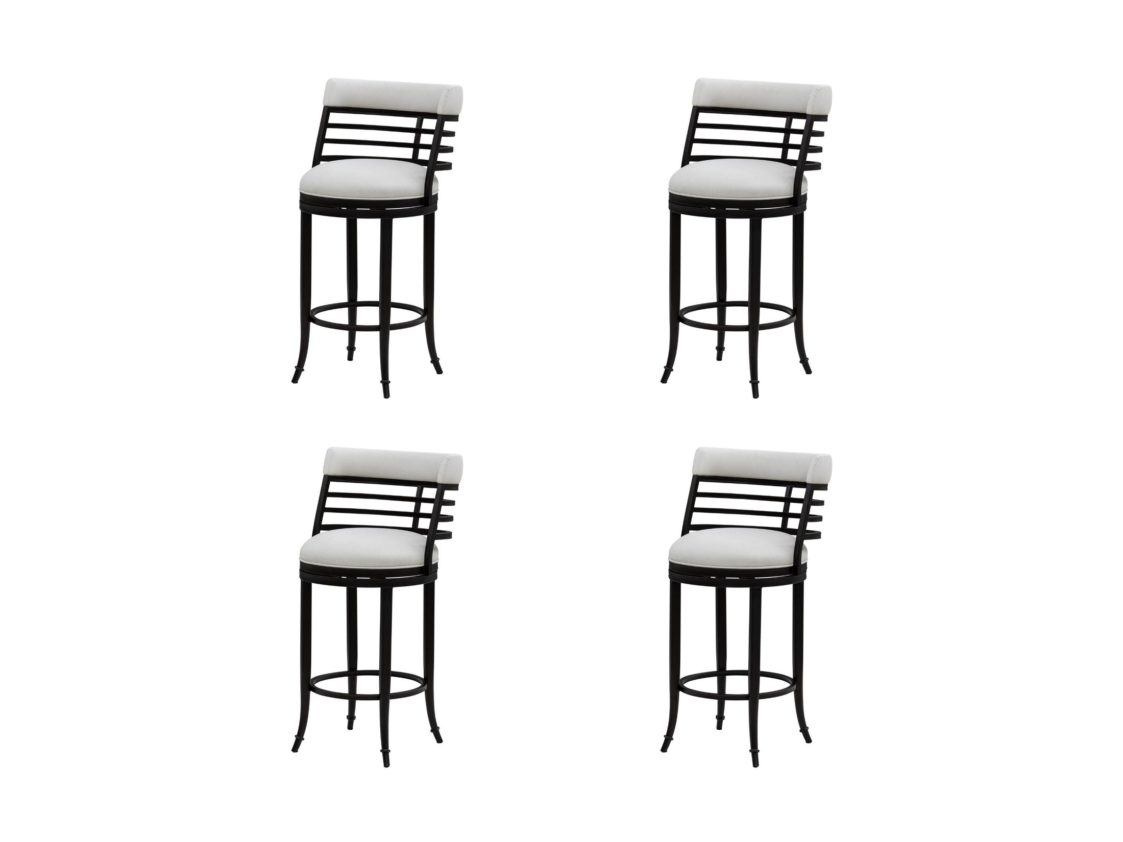 Telia - Upholstered Swivel Bar Height Barstool