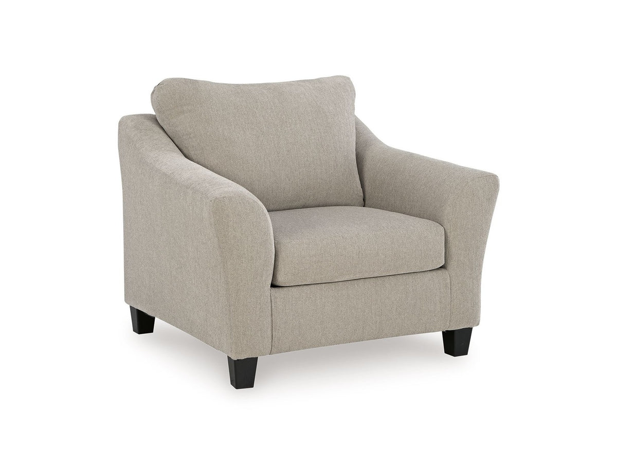 Willarae - 2 Pc. - Chair And A Half, Ottoman - Taupe