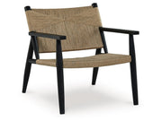 Halfmore - Accent Chair - Black / Natural