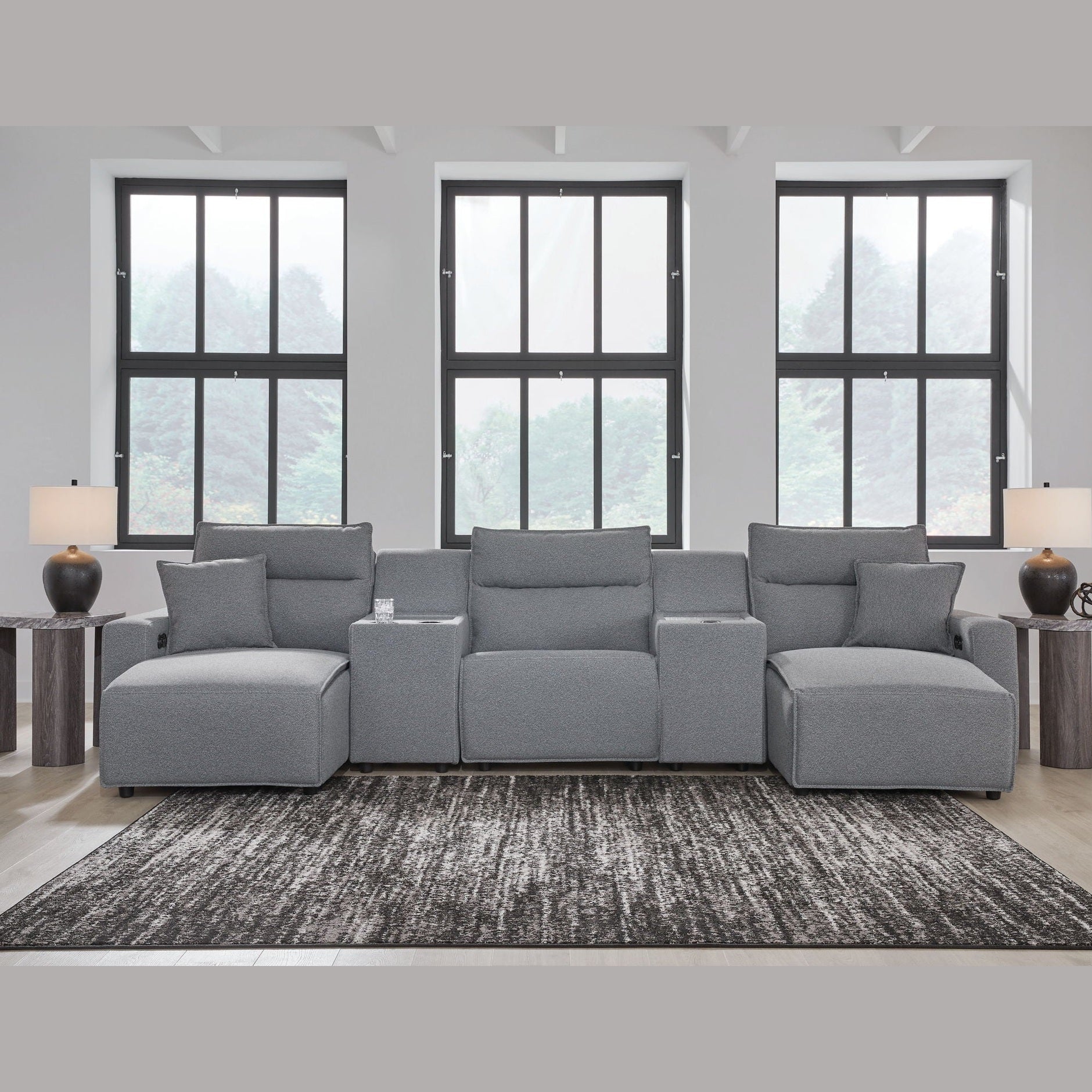 Modmax II - Reclining Sectional - Salt And Pepper