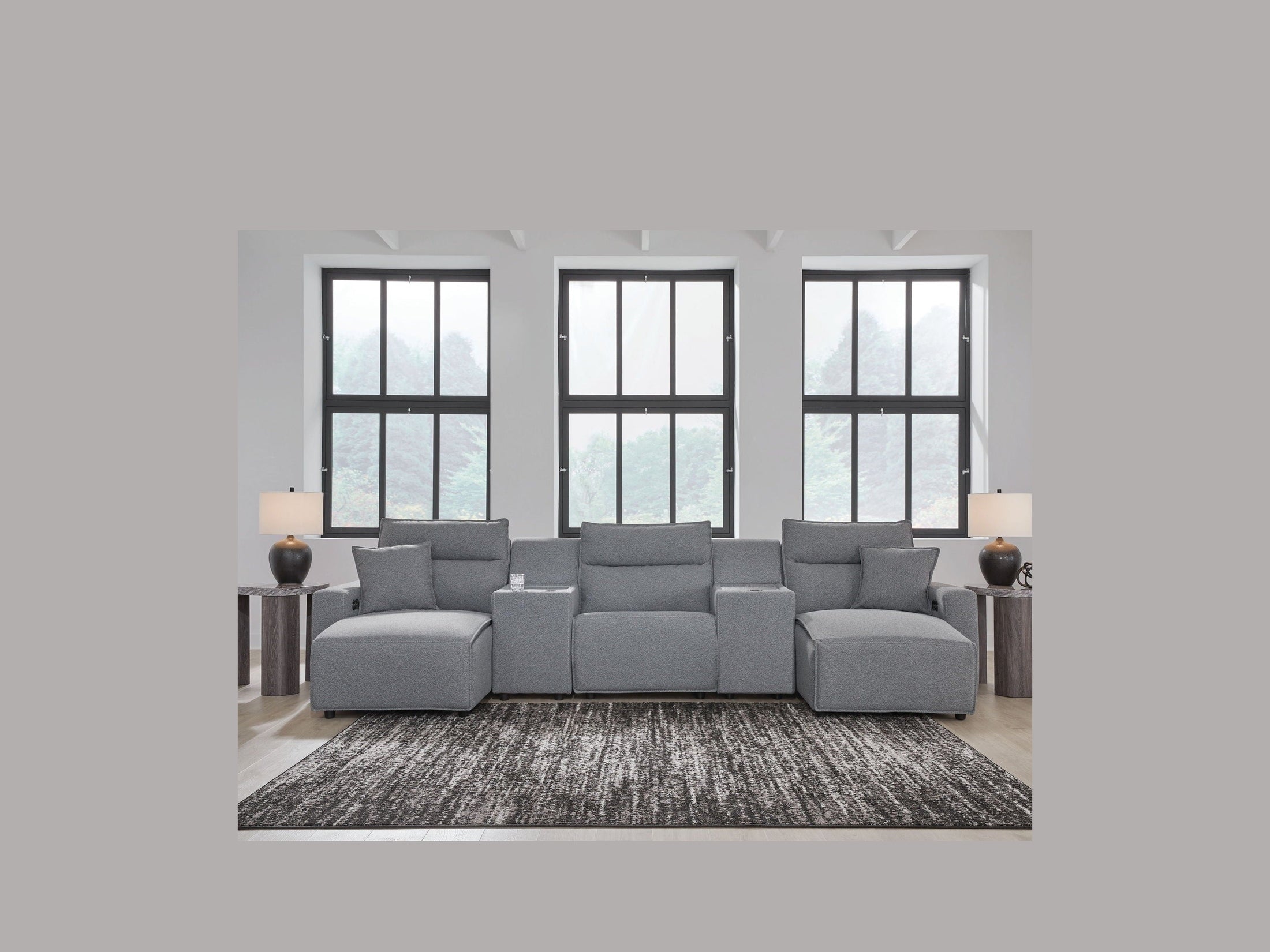 Modmax II - Reclining Sectional - Salt And Pepper