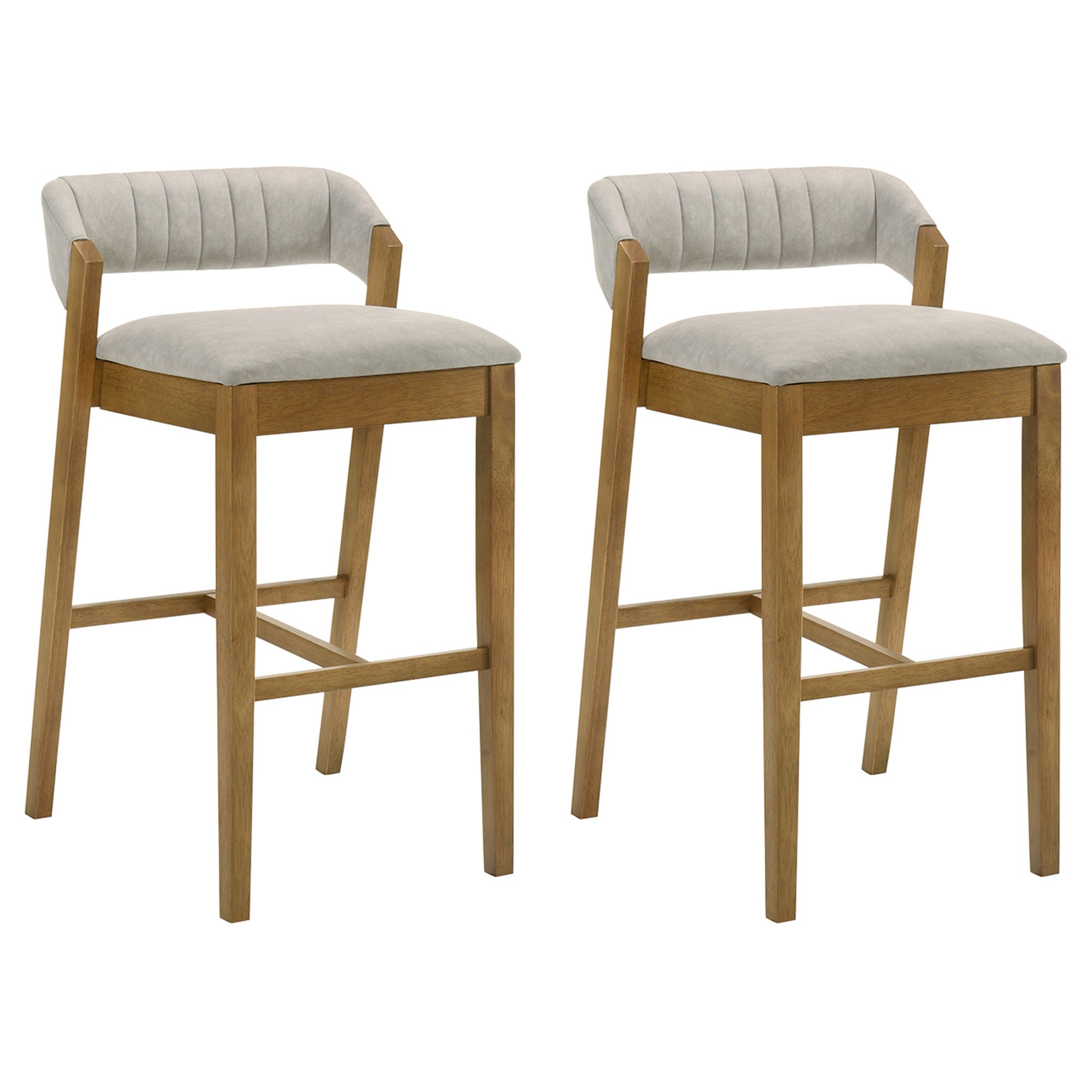 Landyn - 26" Amber Glow Counter Height Rubberwood Barstool