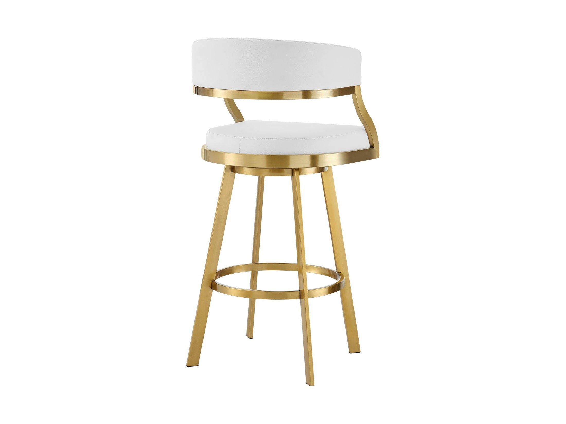 Saturn - Swivel Stool - Gold Legs