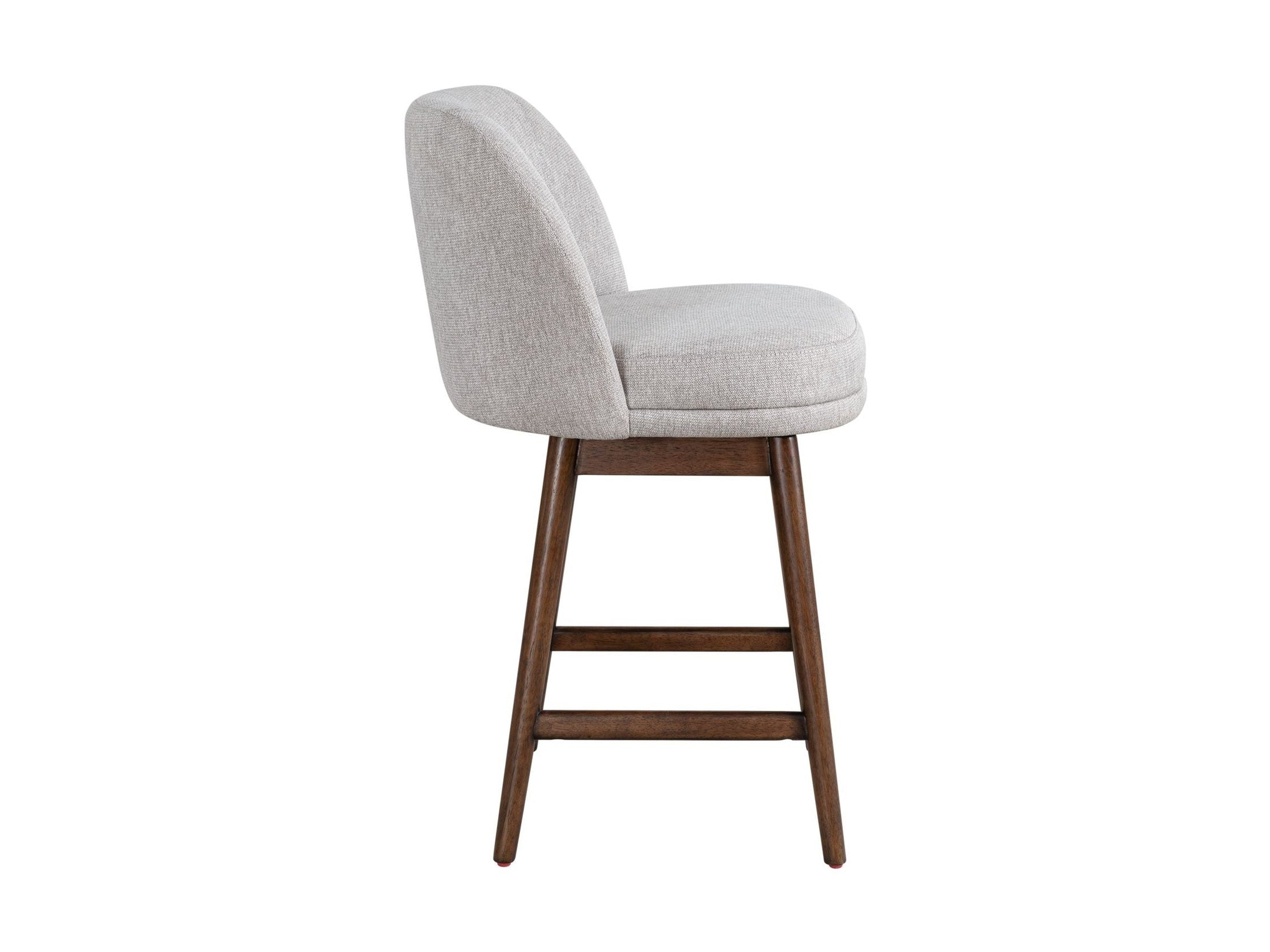 Sadie - Solid Wood Upholstered 26" Counter Height Swivel Barstool
