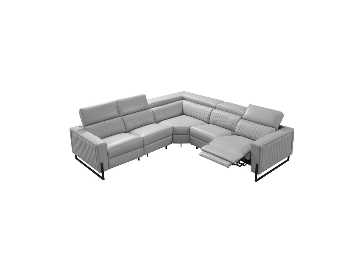 2787 - Sectional With Recliners - Gray