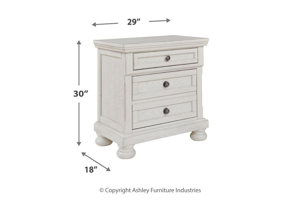 Robbinsdale - Two Drawer Night Stand - Antique White