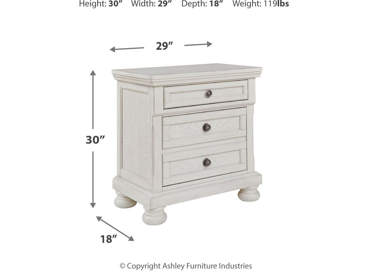 Robbinsdale - Two Drawer Night Stand - Antique White