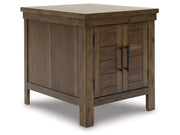 Moriville - Rectangular End Table - Grayish Brown