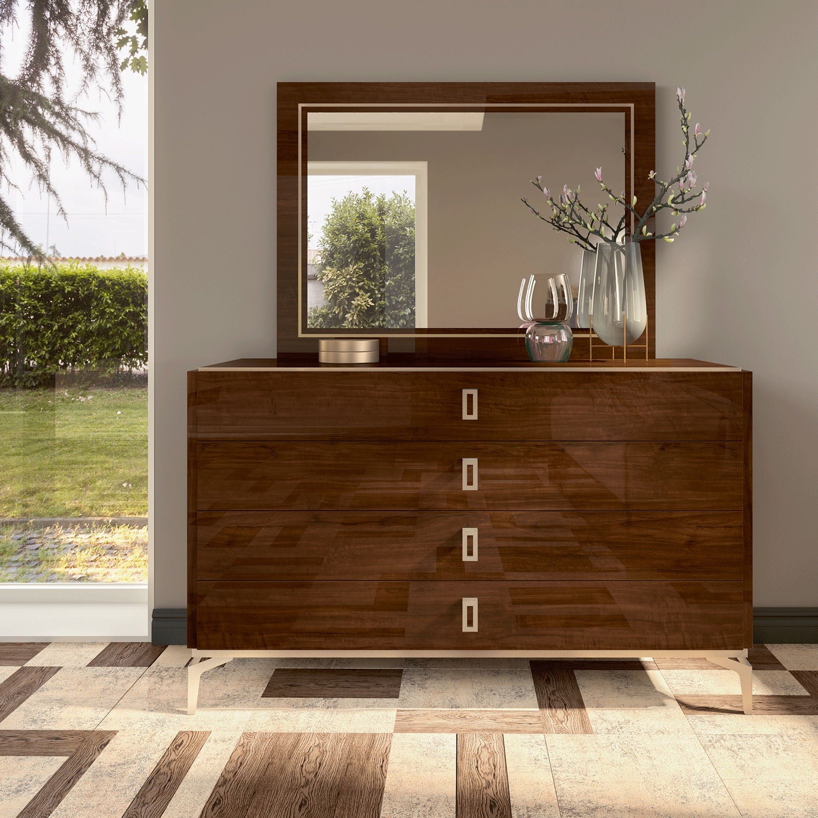 Eva - Dresser - Brown Walnut