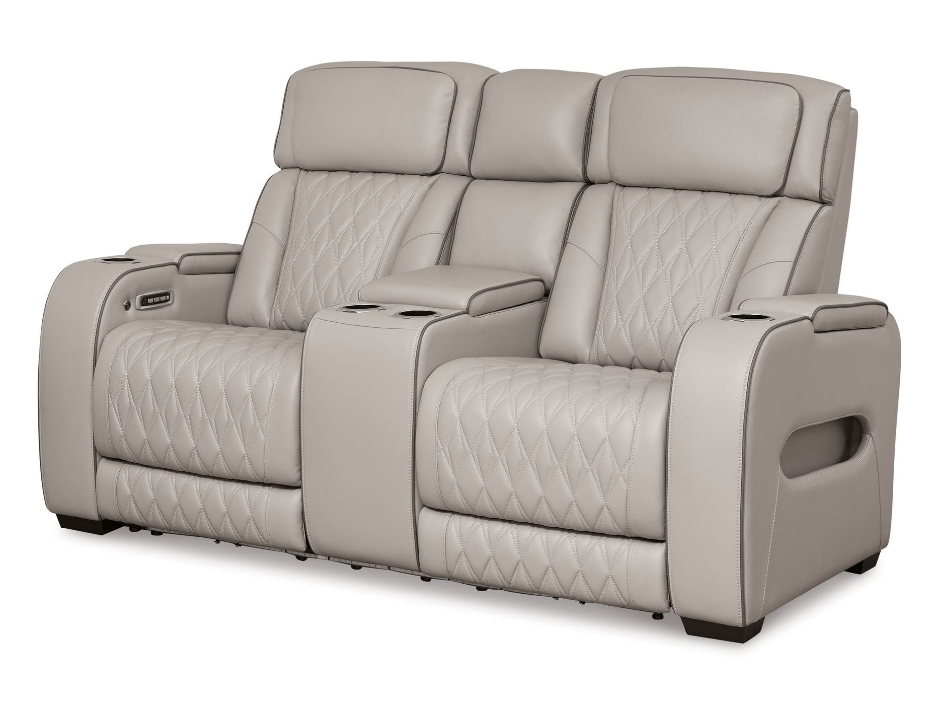 Boyington - Power Reclining Loveseat With Console/Adj Hdrst