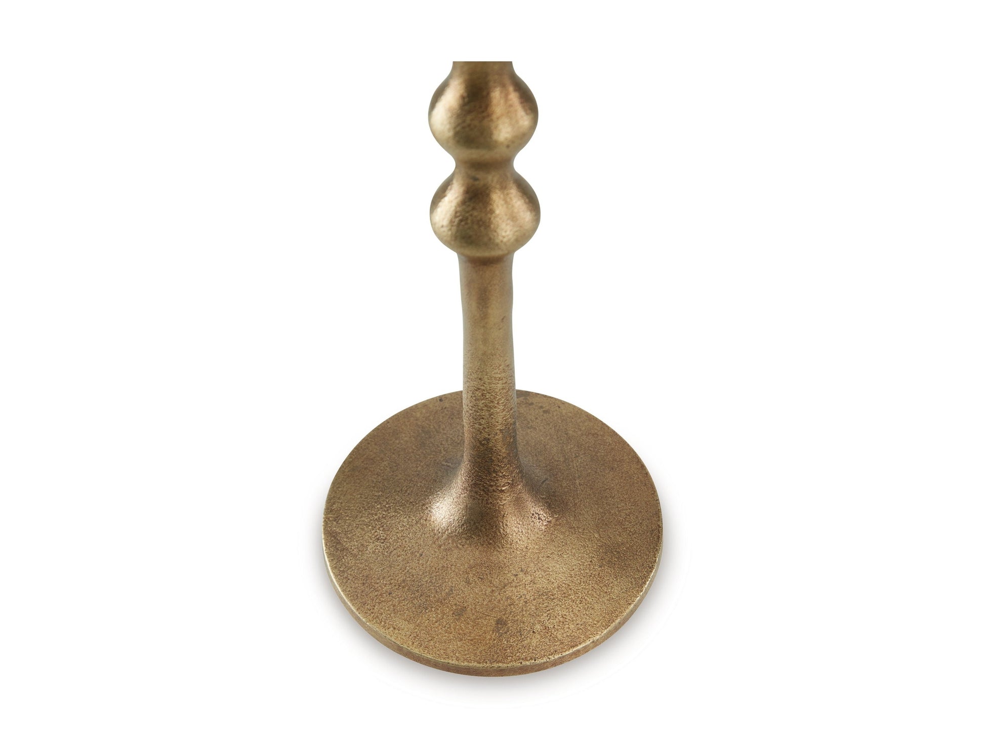 Bronze candlestick on a white background