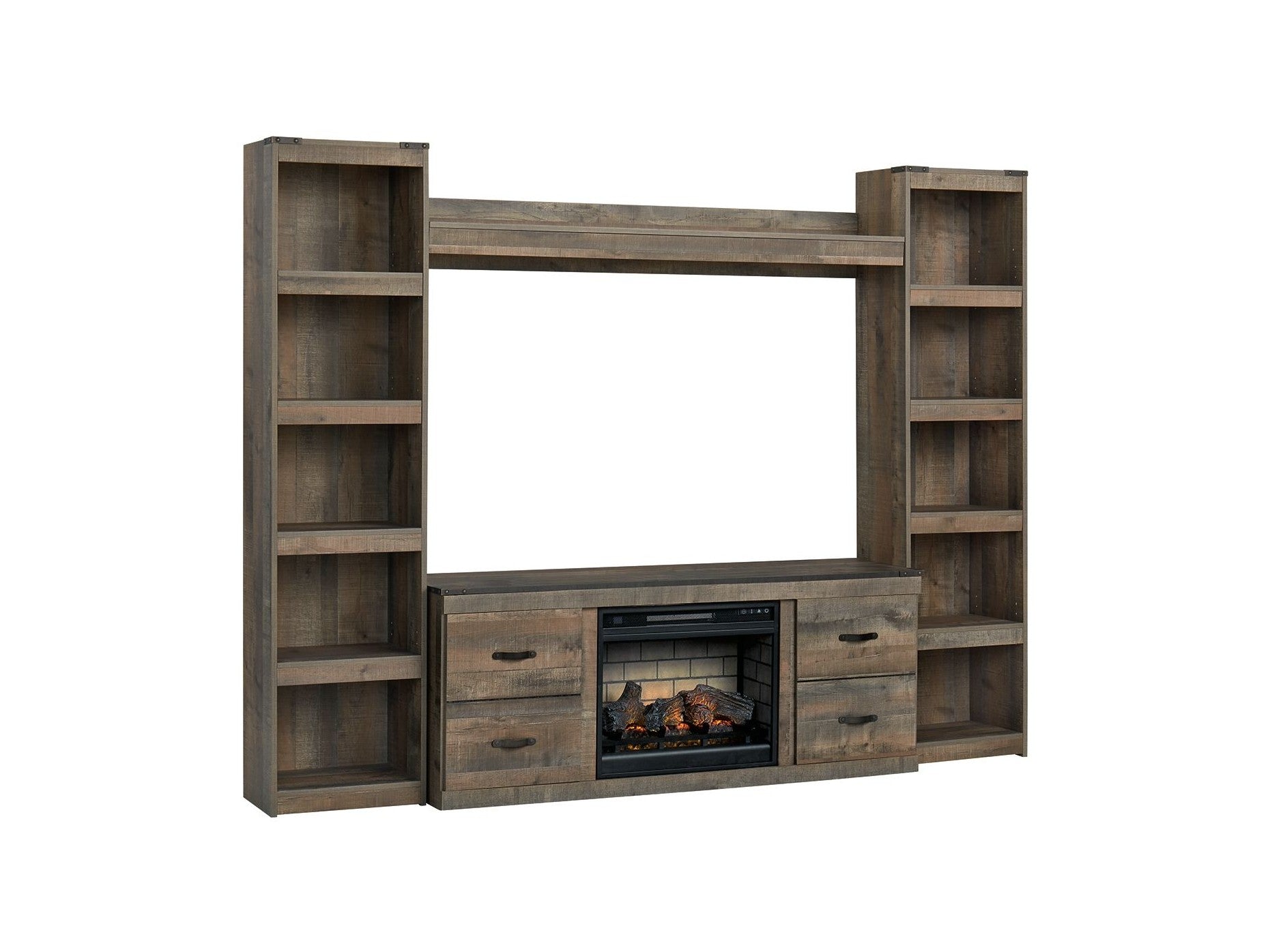 Trinell - 4-Piece Entertainment Center With 60" TV Stand