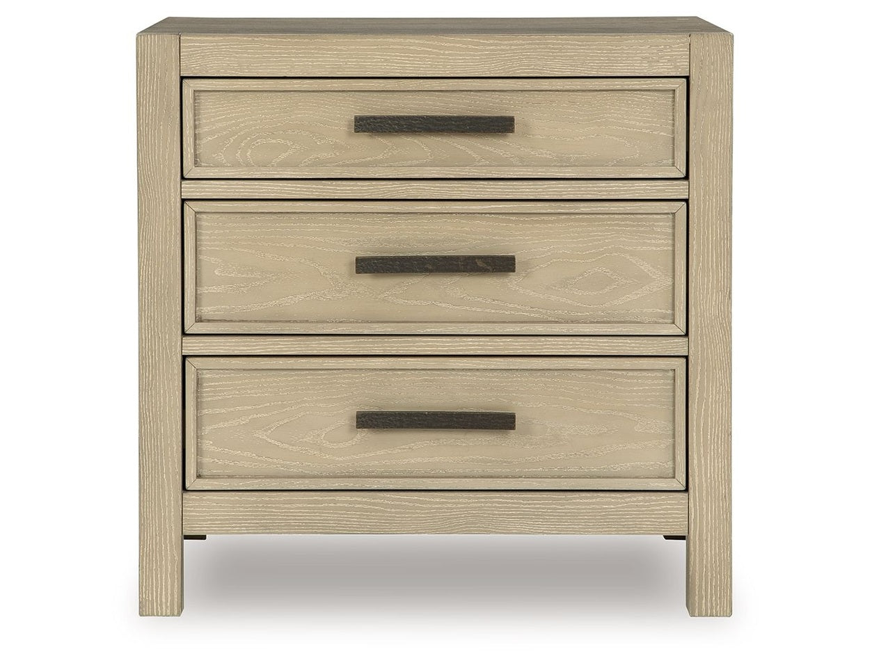 Calmoro - Three Drawer Night Stand - Gray