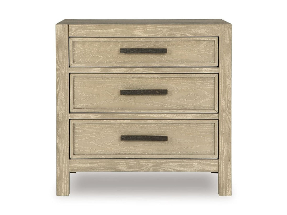 Calmoro - Three Drawer Night Stand - Gray