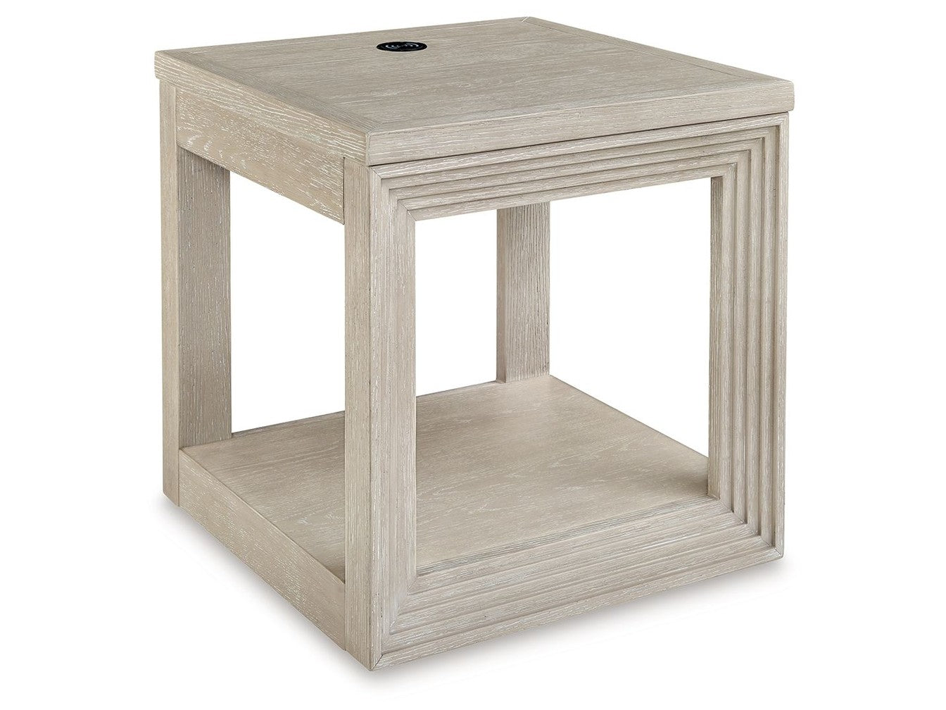 Marxhart - Square End Table - Bisque