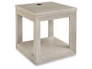 Marxhart - Square End Table - Bisque