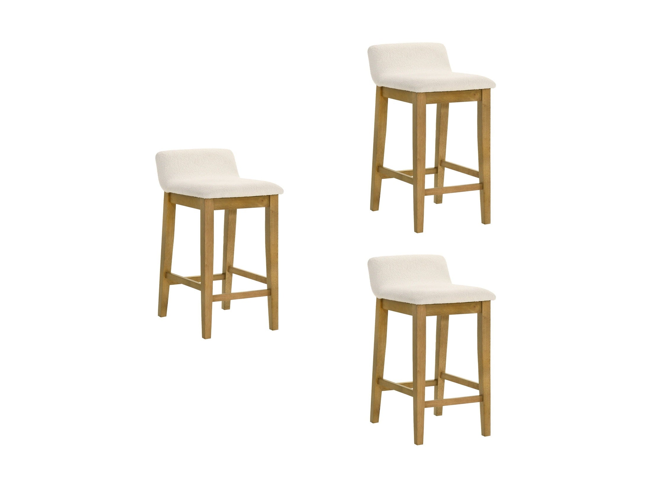Annikah - Modern Transitional Wood Counter Height Kitchen Bar Stool