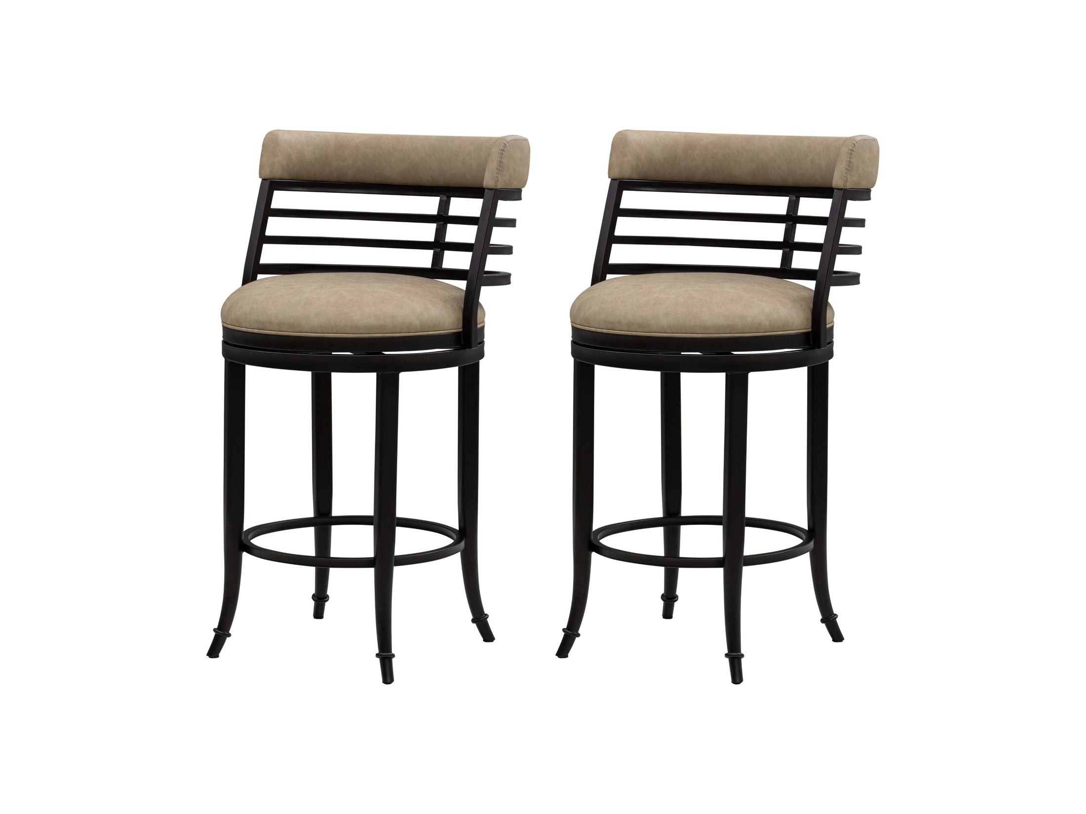 Telia - Upholstered Swivel Counter Height Barstool